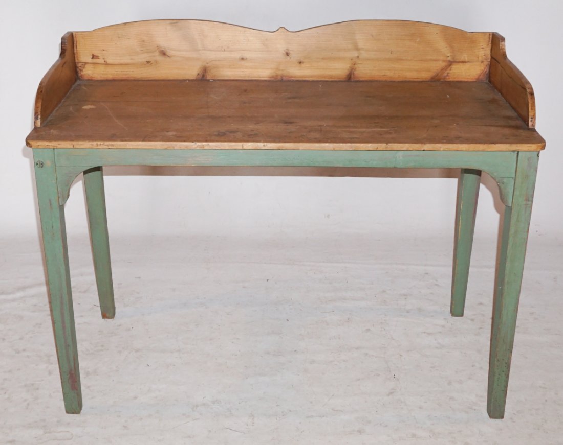 Country Neoclassical French Painted Pine Server (1 of 2)