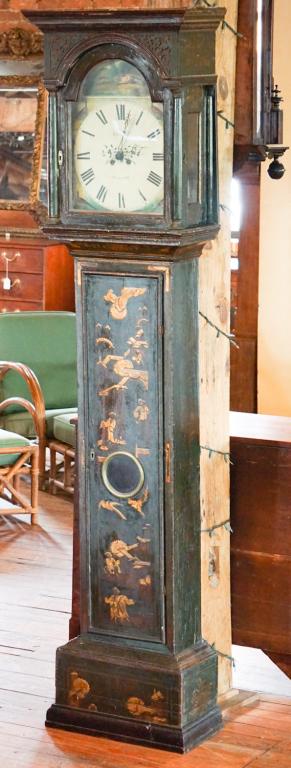 British George III Japanned Tall Clock (1 of 7)