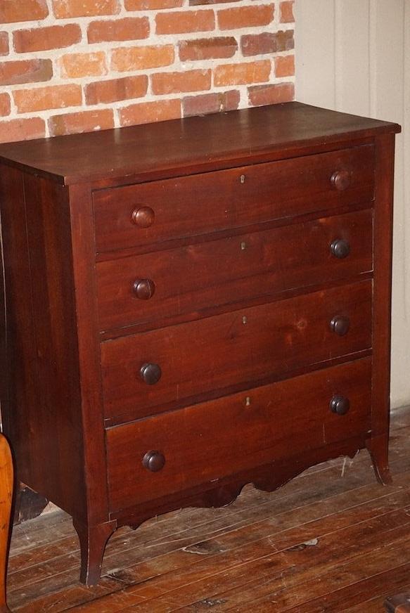 Southern Federal Walnut Chest of Drawers (1 of 1)