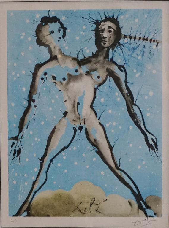 Salvador Dali PencilSigned Lithograph Artist Proof (1 of 3)