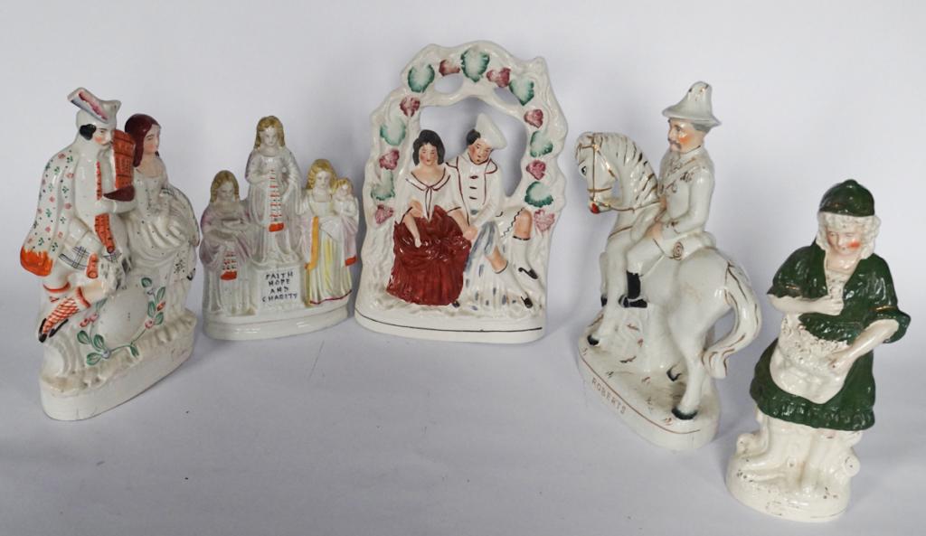 Collection Antique English Staffordshire Pottery (1 of 1)