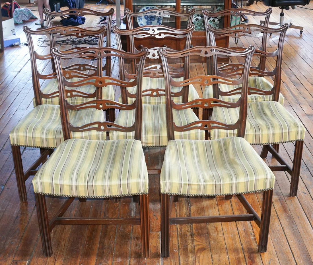 Set Chippendale Style Kittinger Dining Chairs (1 of 3)