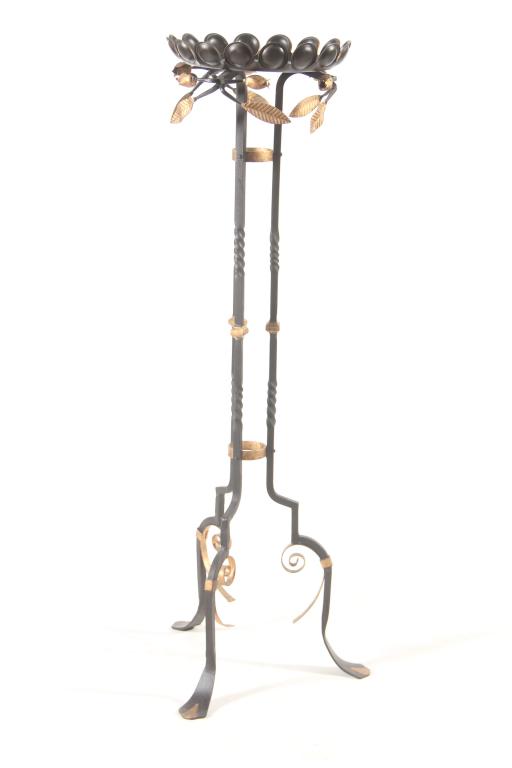 Hollywood Regency Painted Iron Plant Stand (1 of 2)