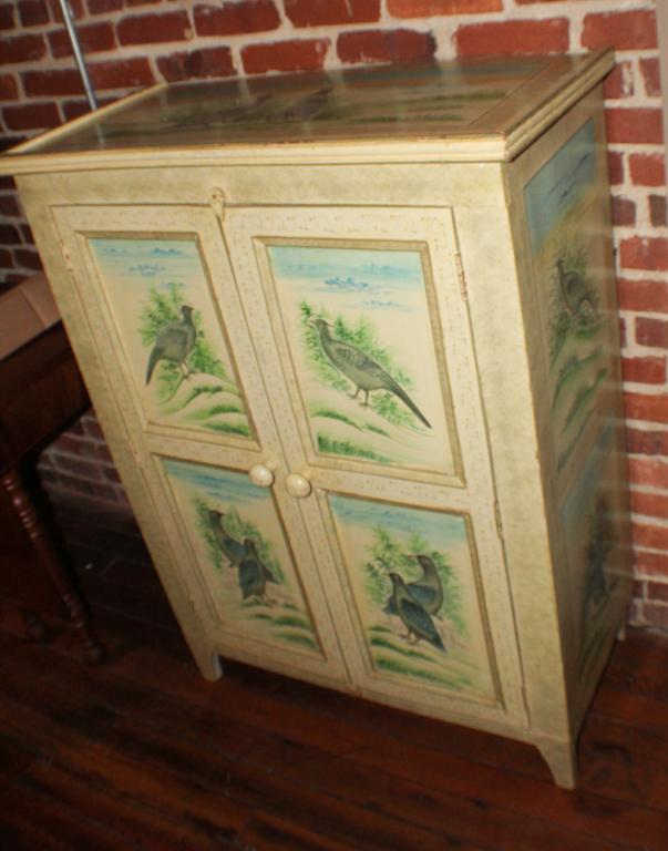 Custom Painted Sporting Cabinet (1 of 1)