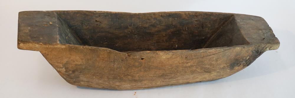 Antique Burl Walnut Dough Bowl of Smaller Size (1 of 2)