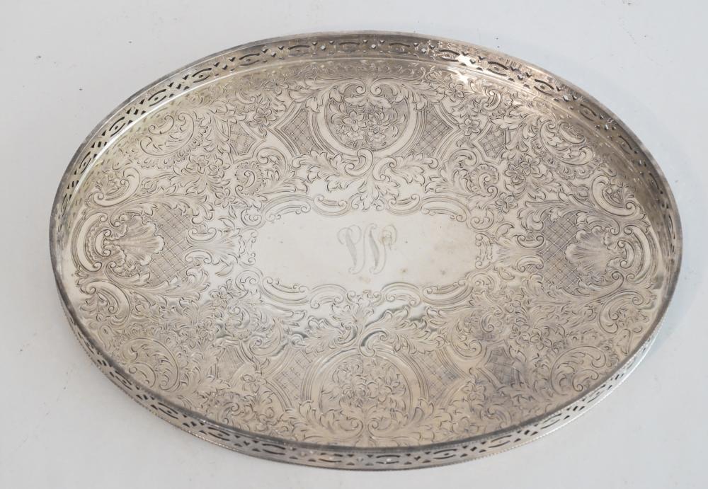 Barker & Ellis Sheffield Plate Serving Platter (1 of 2)