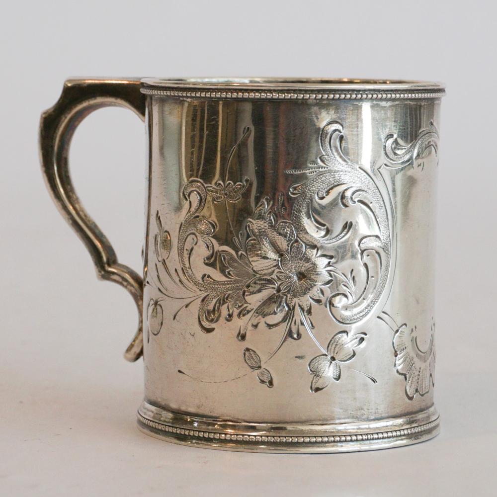 William Gale & Son Classical CoinSilver Chased Cup (1 of 3)