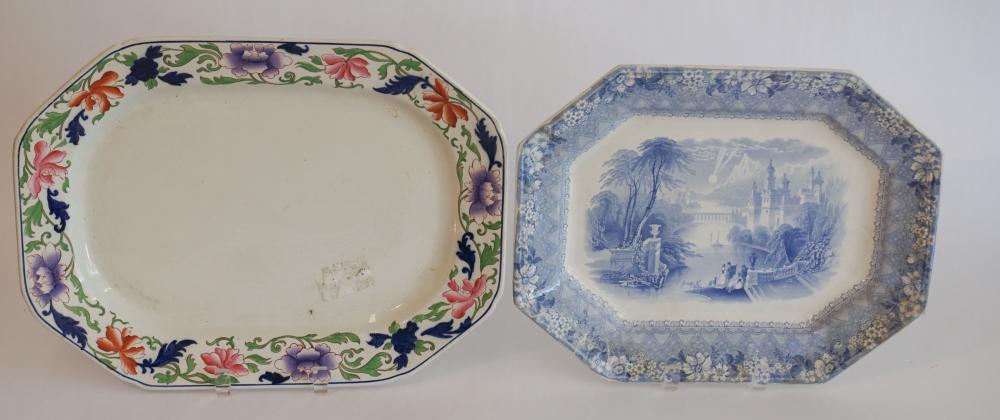 Two Antique English Ironstone Platters (1 of 4)
