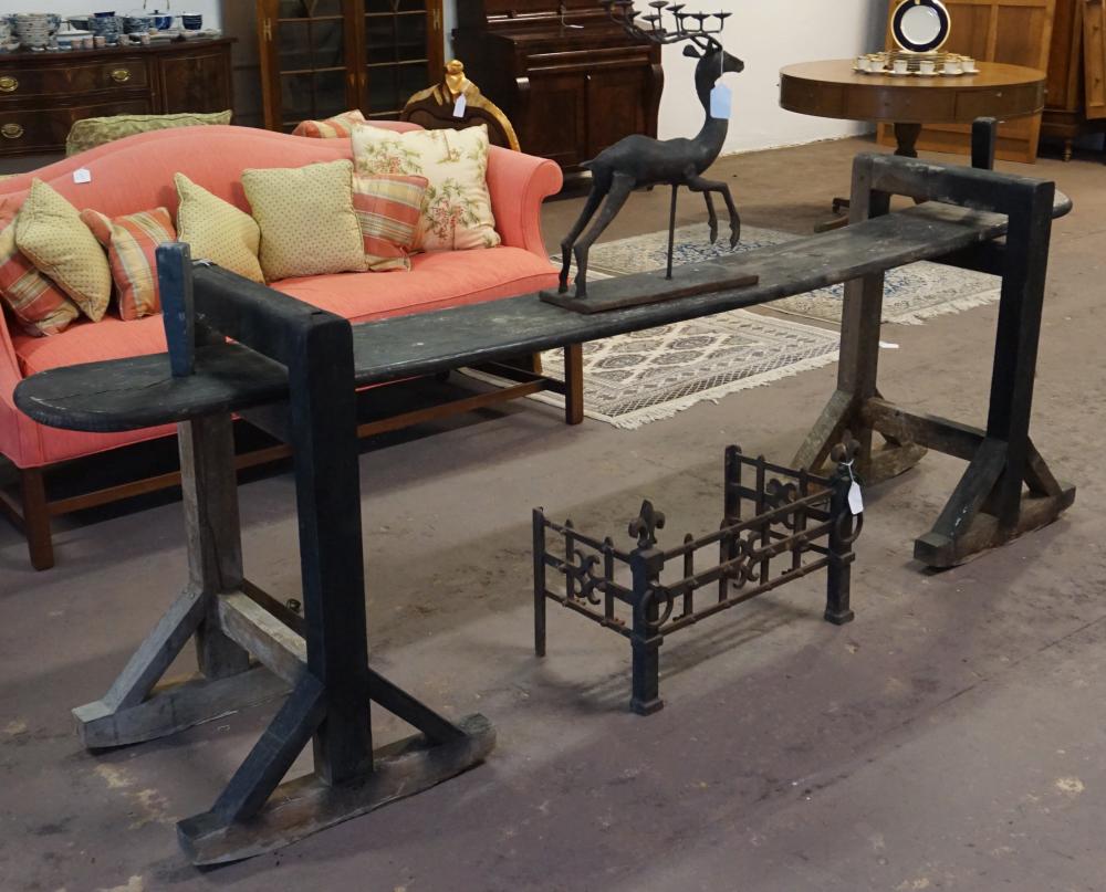 Antique Painted Yellow Pine Joggling Board (1 of 3)