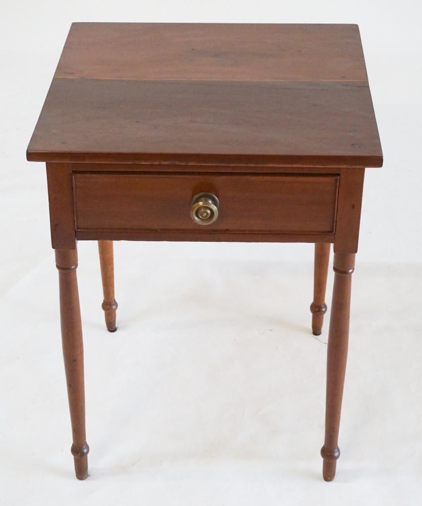 American Federal Cherry Wood One Drawer Side Table (1 of 1)