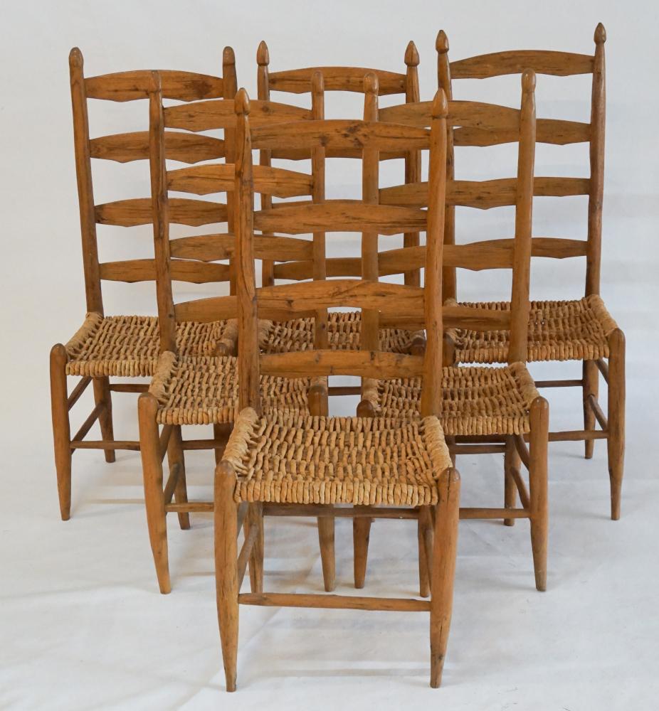 Set Southern Hand Craft Tall Back Dining Chairs (1 of 3)