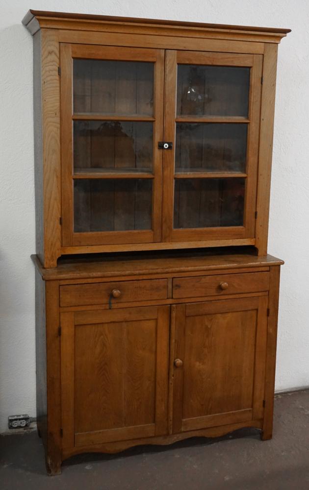 Hepplewhite Butternut & Poplar Step Back Cupboard (1 of 3)