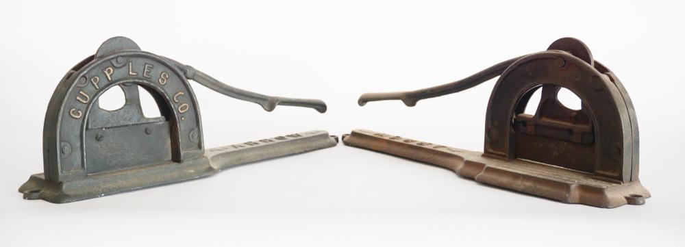 Two Antique CI Tobacco Advertising Plug Cutters (1 of 2)
