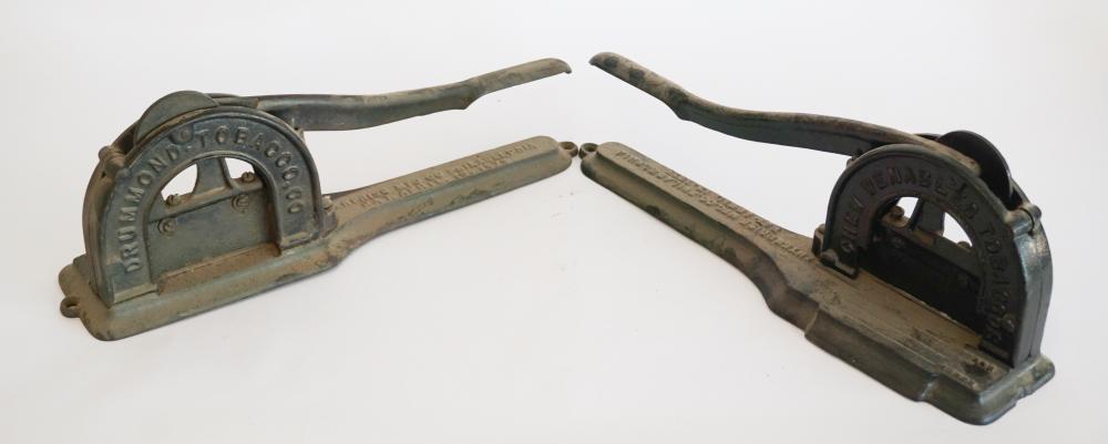 Two Antique Cast Iron Tobacco Plug Cutters (1 of 6)