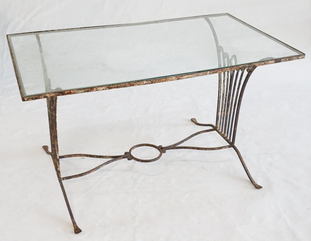 Fine Antique Wrought Iron Garden Dining Table (1 of 3)