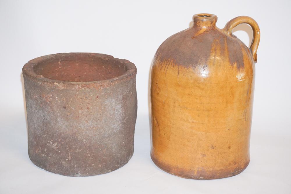 Two Antique Southern Stoneware Vessels (1 of 2)