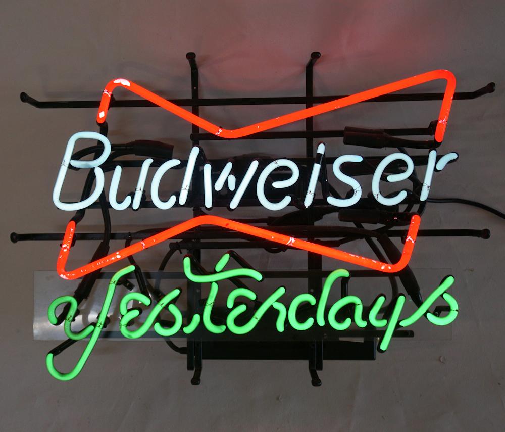 Original Vintage Budweiser Yesterdays Sign (1 of 1)