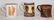 Collection Antique Earthenware Pottery Cups
