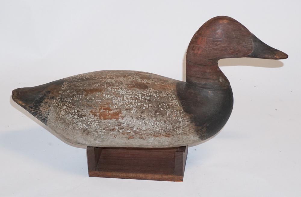 Antique Carved & Painted Canvas Back Decoy (1 of 2)
