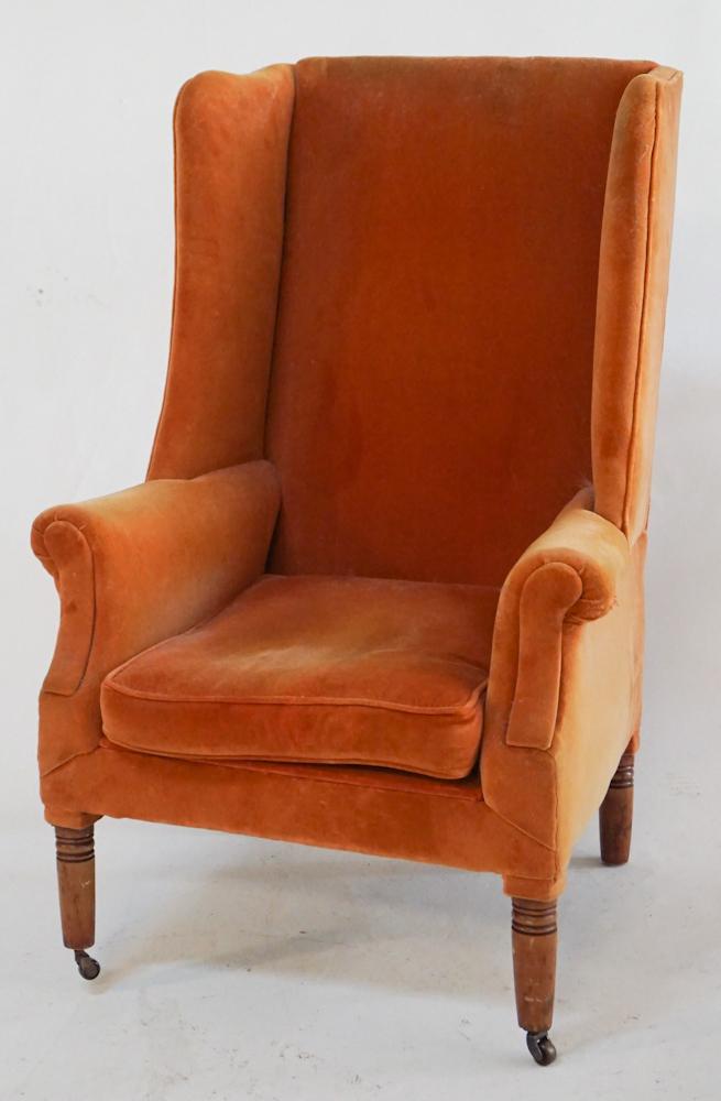American Federal Mahogany Wing Back Chair (1 of 1)