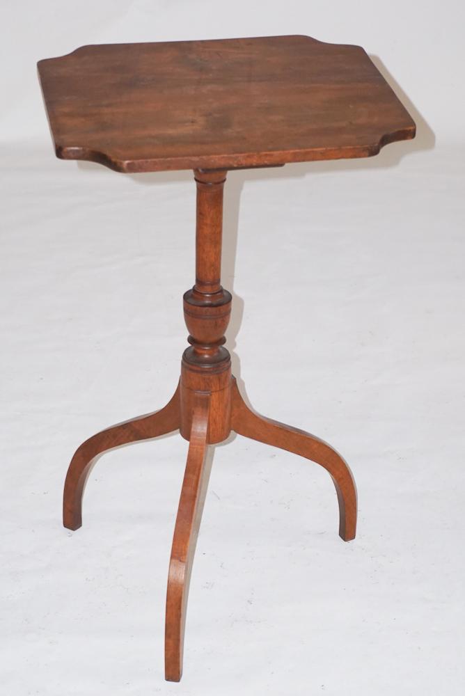 American Black Walnut Federal Candle Stand (1 of 2)