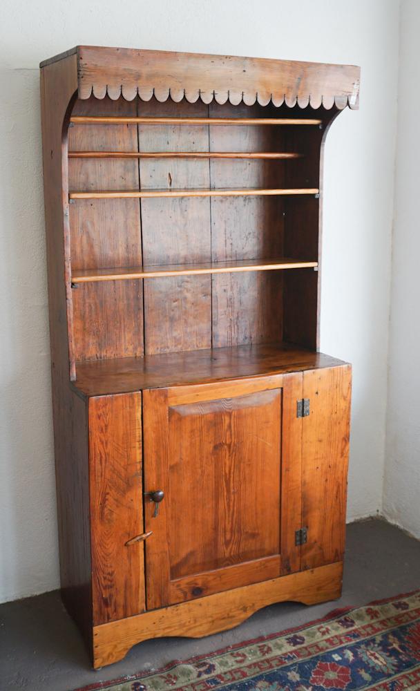 Southern Yellow Pine Step Back Cupboard (1 of 4)