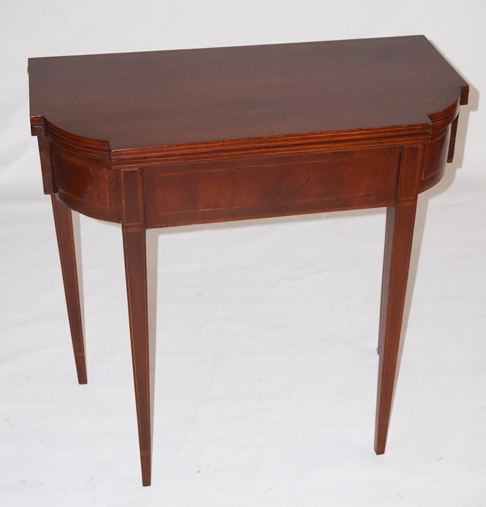 American Federal Inlaid Mahogany Games Table (1 of 3)
