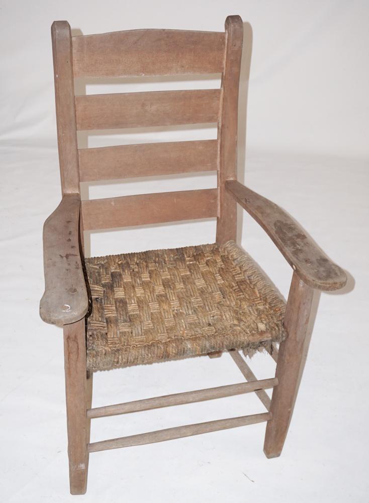SC African American Hand Craft Poplar Arm Chair (1 of 2)