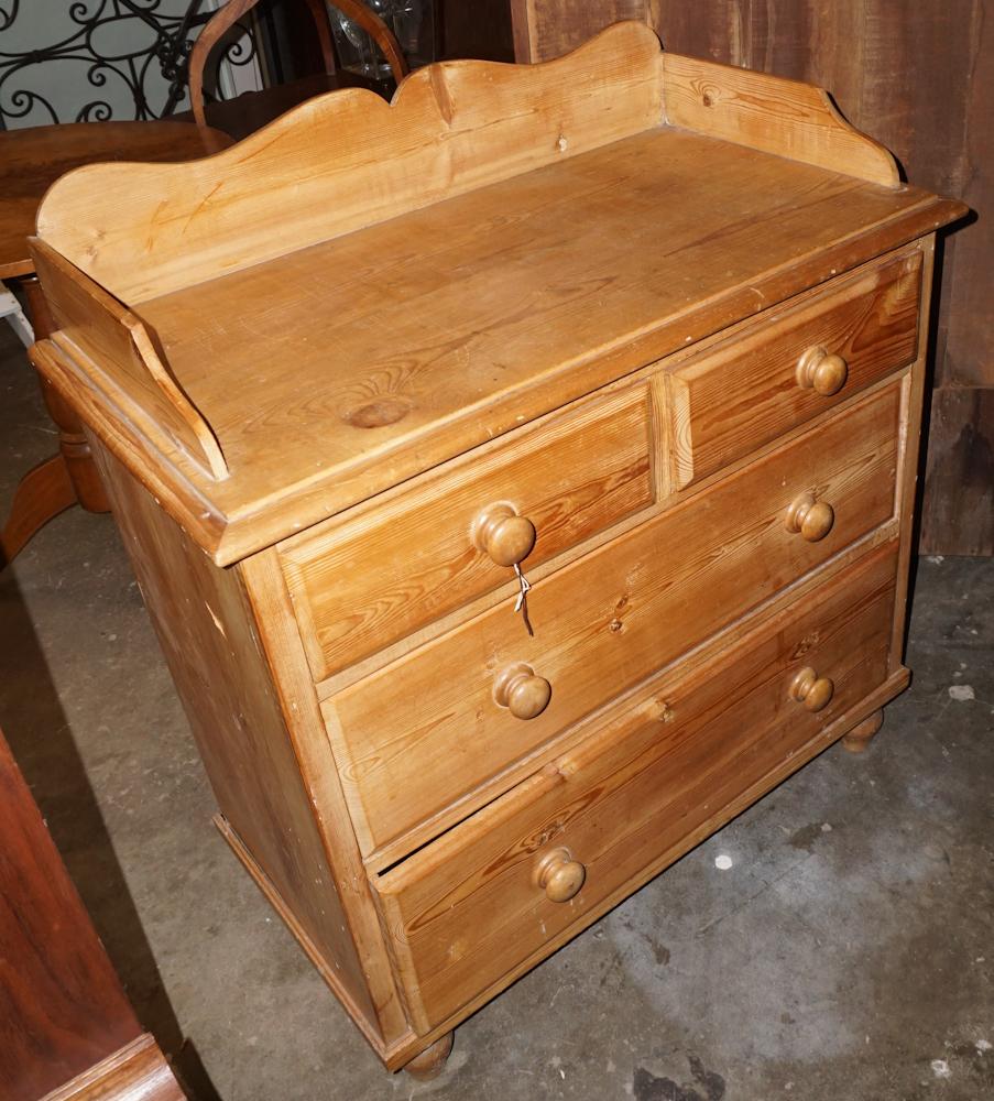 English Country Sheraton Pine Chest of Drawers (1 of 2)