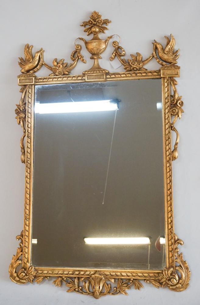 Chinese Chippendale Style Carved & Gilt Mirror (1 of 3)