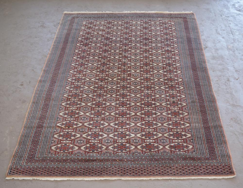 Vintage Persian Bukhara Carpet (1 of 4)