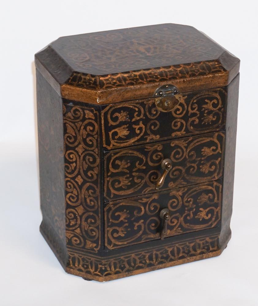 Oriental Style Table Top Dressing Box (1 of 2)