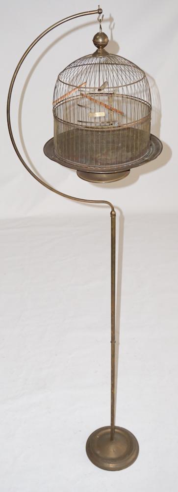 Quality Art Deco Brass Birdcage by Hendryx (1 of 3)