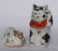 Two Vintage Chinese Export Porcelain Cats
