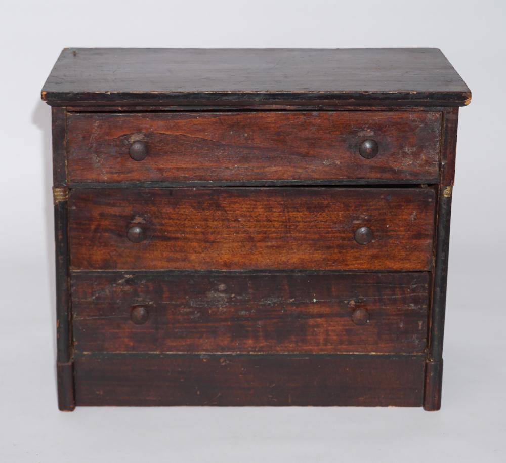 Classical Miniature Pine Chest of Drawers (1 of 2)