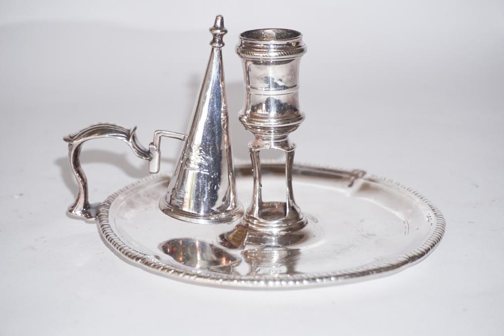 Silver Chamber Stick Silversmith Elizabeth Jones (1 of 4)