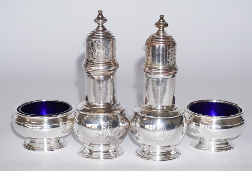 Two Pair Antique Sheffield Plate TableWare Pieces (1 of 3)