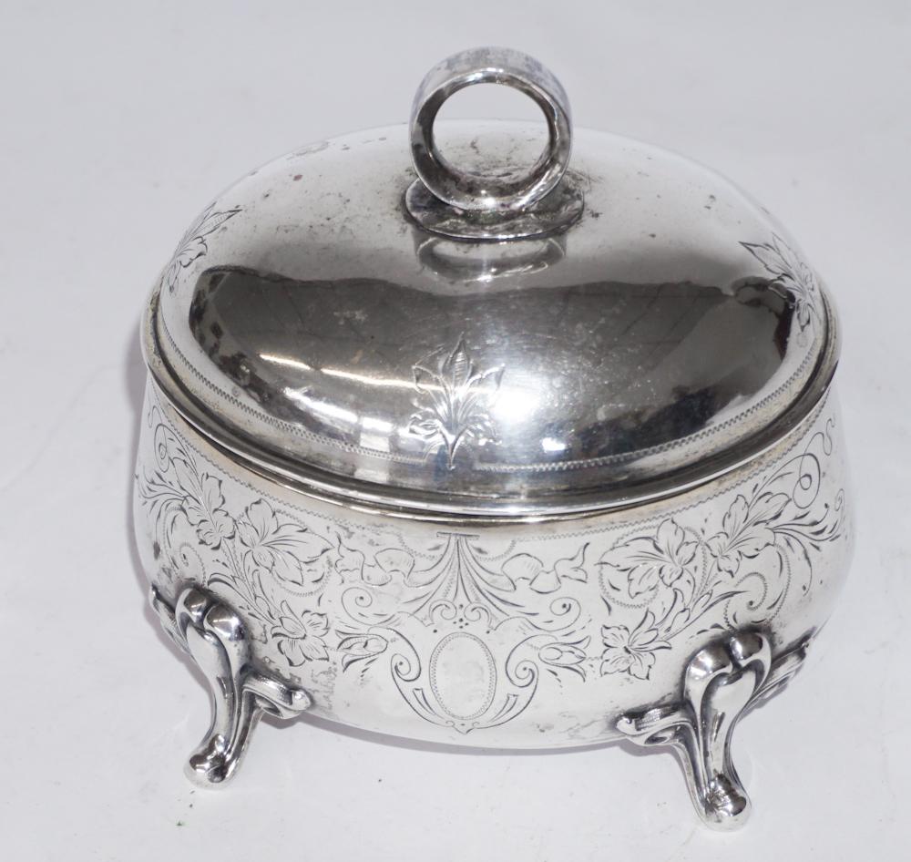 Antique Continental 800 Silver Trinket Box (1 of 3)