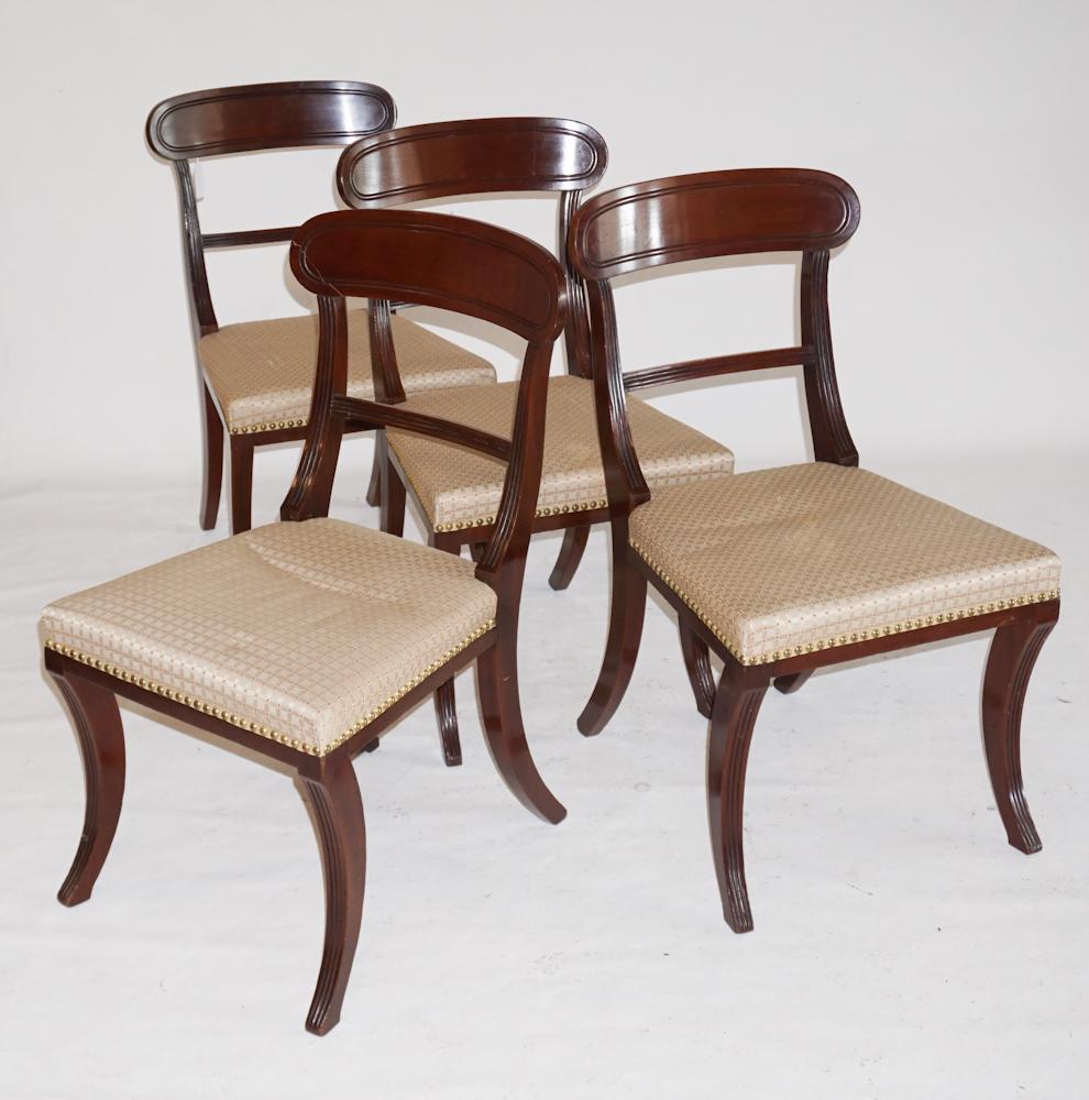 Fine Set Classical Carved Mahogany Dining Chairs (1 of 5)