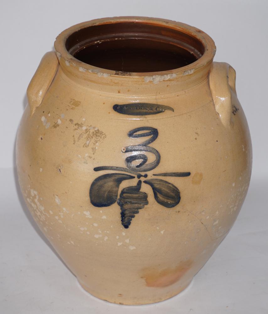 American Salt Glazed Signed & Decorated StorageJar (1 of 1)