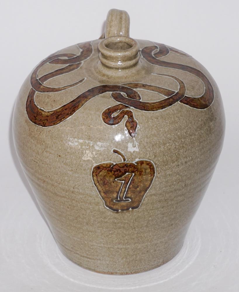 Southern Stoneware Decorated Jug by Michael Bayne (1 of 4)