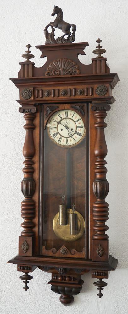 Quality Antique German Vienna Regulator Wall Clock (1 of 3)
