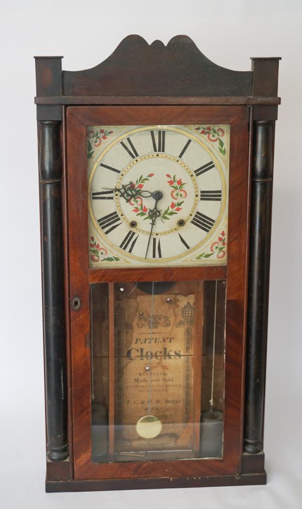 Southern Classical Labeled Mahogany Shelf Clock (1 of 3)