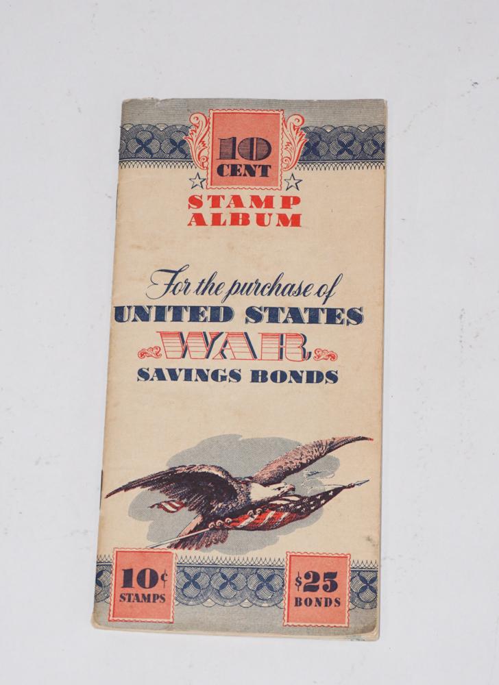 WW II 10 Cent Stamp Album US War Bonds (1 of 2)