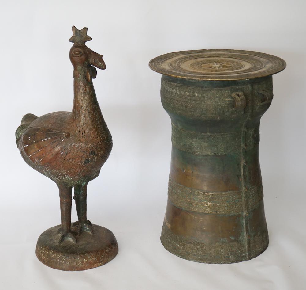 Two Vintage African Bronze Figural Pieces (1 of 3)