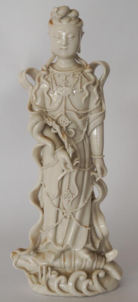 Antique Chinese Blanc De Chine Porcelain Quan Yin (1 of 13)