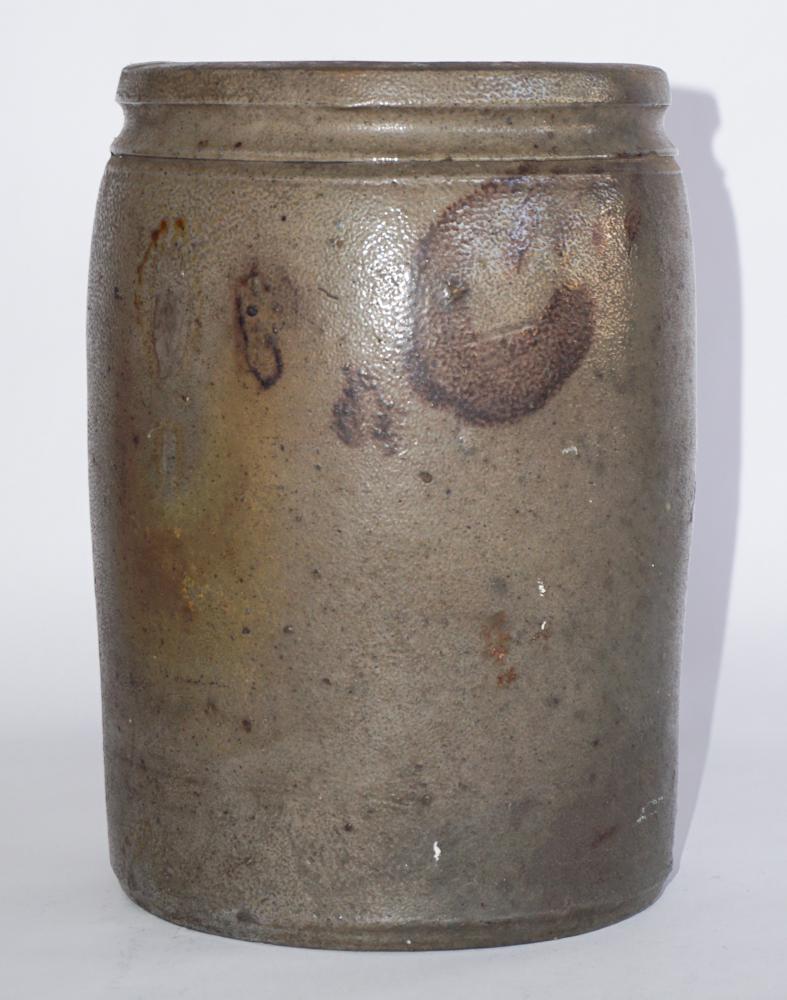 VA Signed Salt Glazed & Decorated Preserve Jar (1 of 3)
