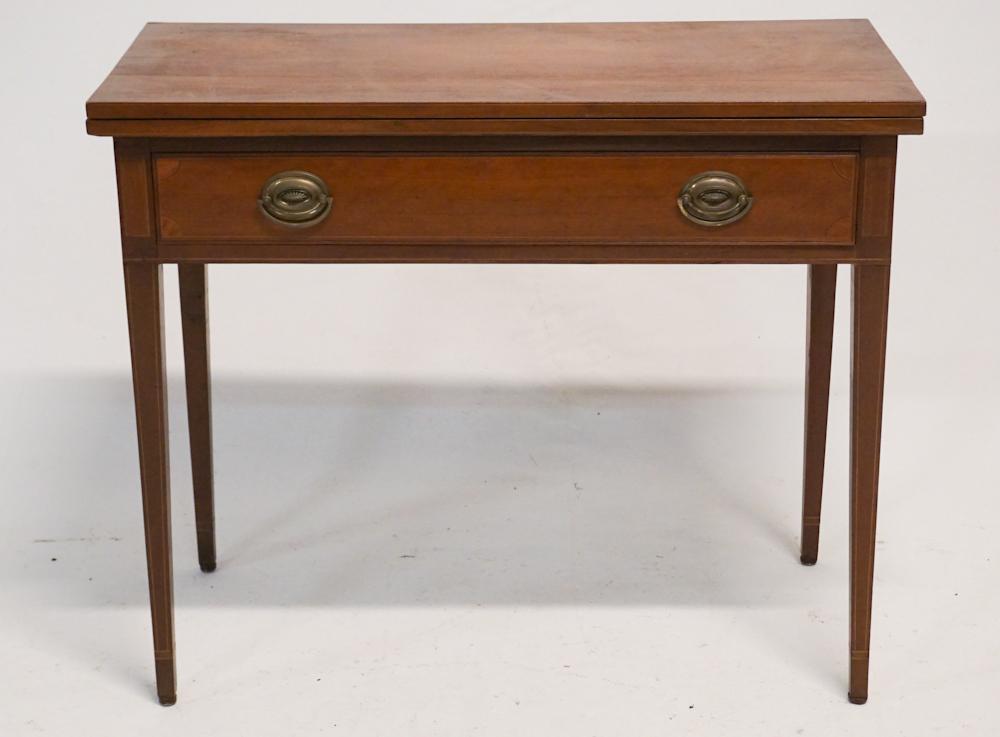 Southern Federal Inlaid Cherry Wood Games Table (1 of 6)