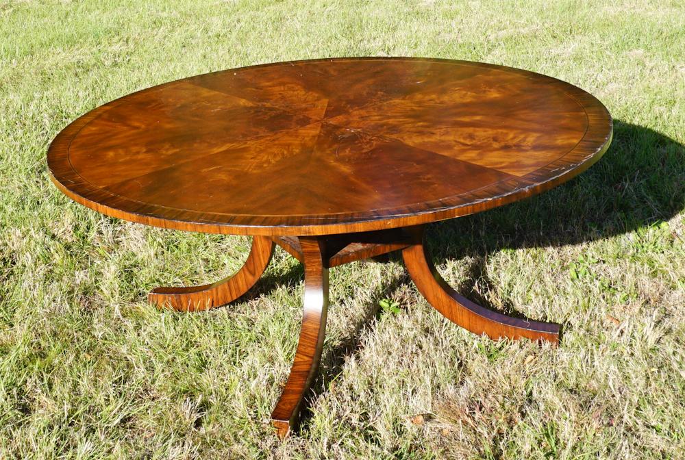 Fine British Regency Style Circular Dining Table (1 of 4)
