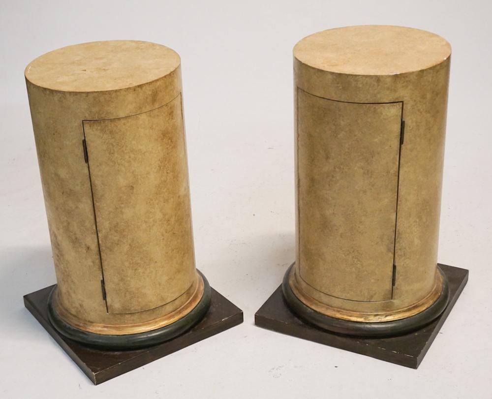 Pair Custom Faux-Painted Tables, John Saladino (1 of 2)